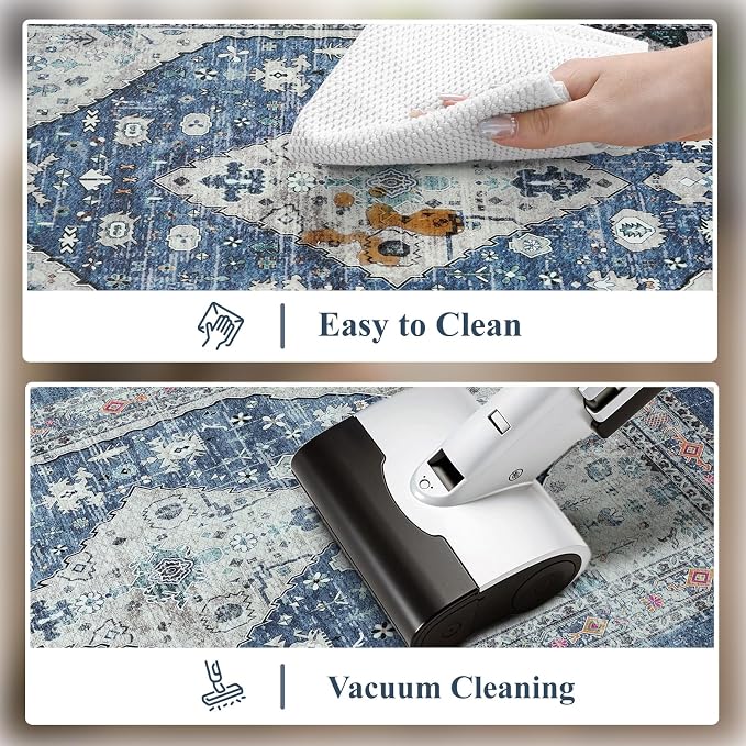 Collive Kitchen Mats for Floor, Boho Non Slip Kitchen Cushion Rug Kitchen Floor - Image 5