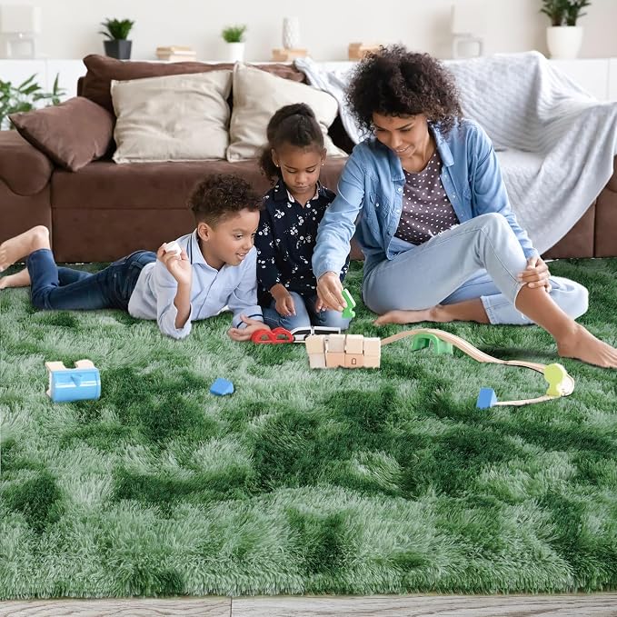 Area Rugs for Living Room 6x9, Ultra Soft Fluffy Rug for Bedroom, Modern Shaggy - Image 7