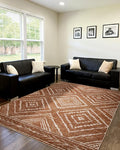 BESTSWEETIE Area Rug 7x9Rug Machine Washable Non-Slip Low Pile Print Pattern by BESTSWEETIE