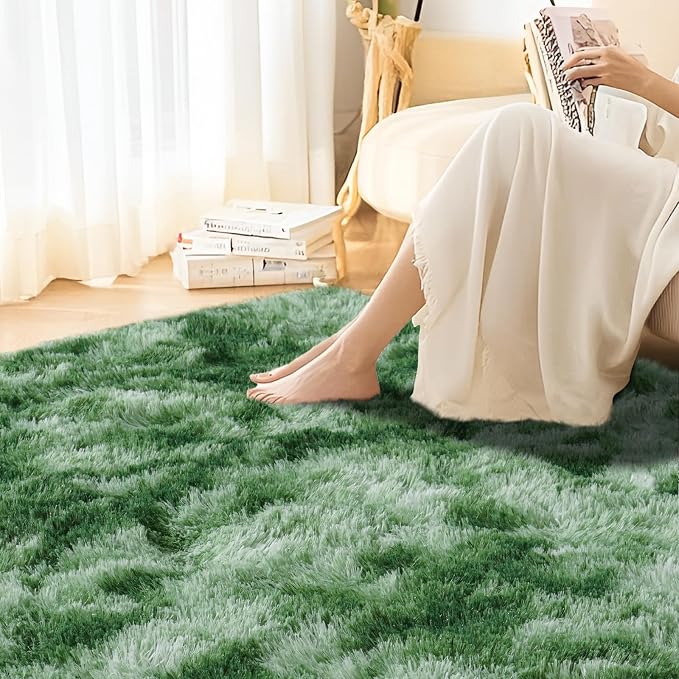 5x7 Fluffy Fuzzy Area Rug for Living Room Bedroom, Ultra Soft Rugs for Living - Image 6