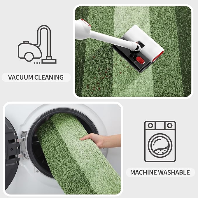 Kitinjoy Indoor Outdoor Door Mat, 71x24 Non-Slip Absorbent Dirt Trapper - Image 5