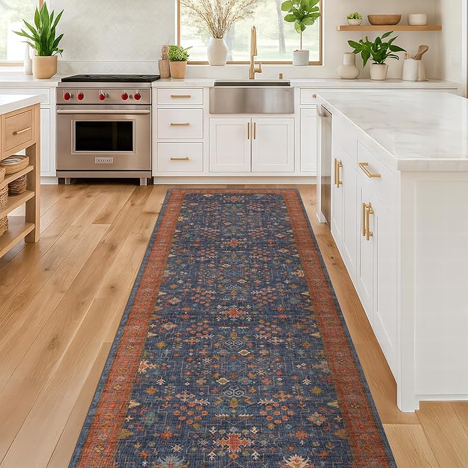 Hazo Haus Navy Blue Runner Rug 2x5 - Image 6