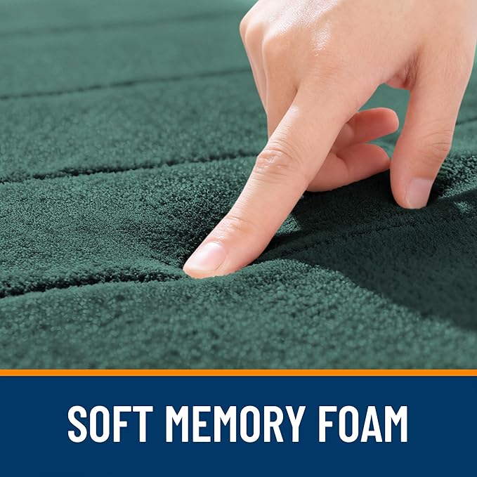 OLANLY Memory Foam Long Bathroom Rugs Runner 47x20, Super Soft Absorbent Bath - Image 5