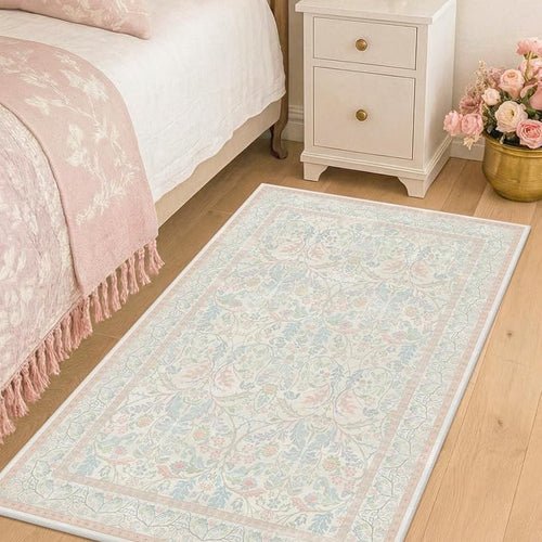 3x5 Washable Area Rugs for Bedroom Non Slip, Soft Laundry Room Mat for Floor by Evyhood