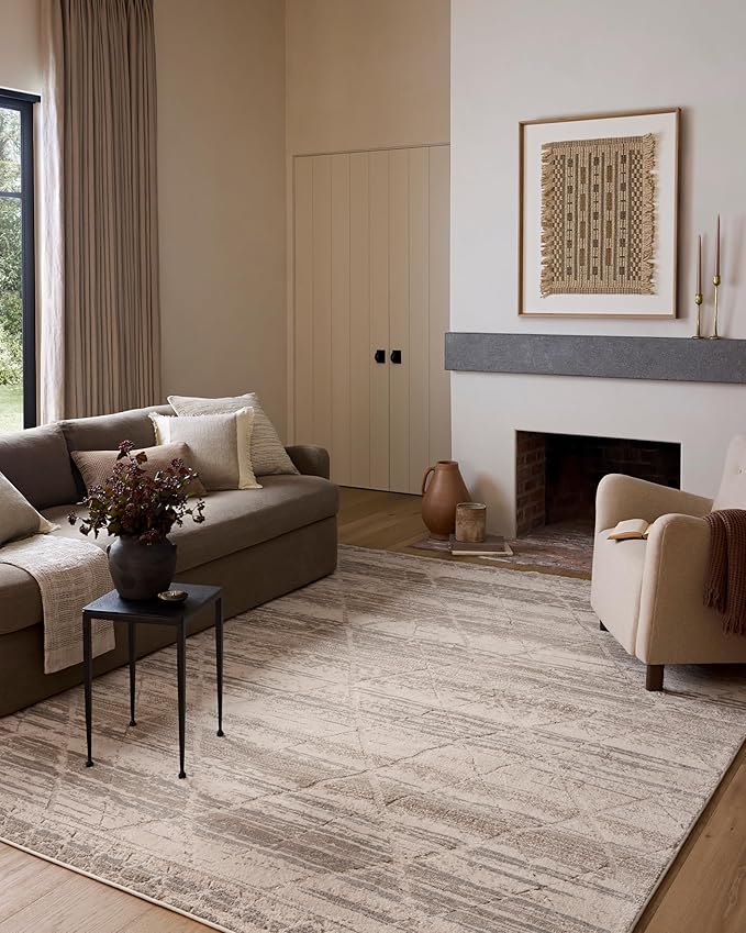 Loloi Amber Lewis Monty Collection MOT-02 Ivory/Natural 2'-7" x 8'-0", .50" by Unknown