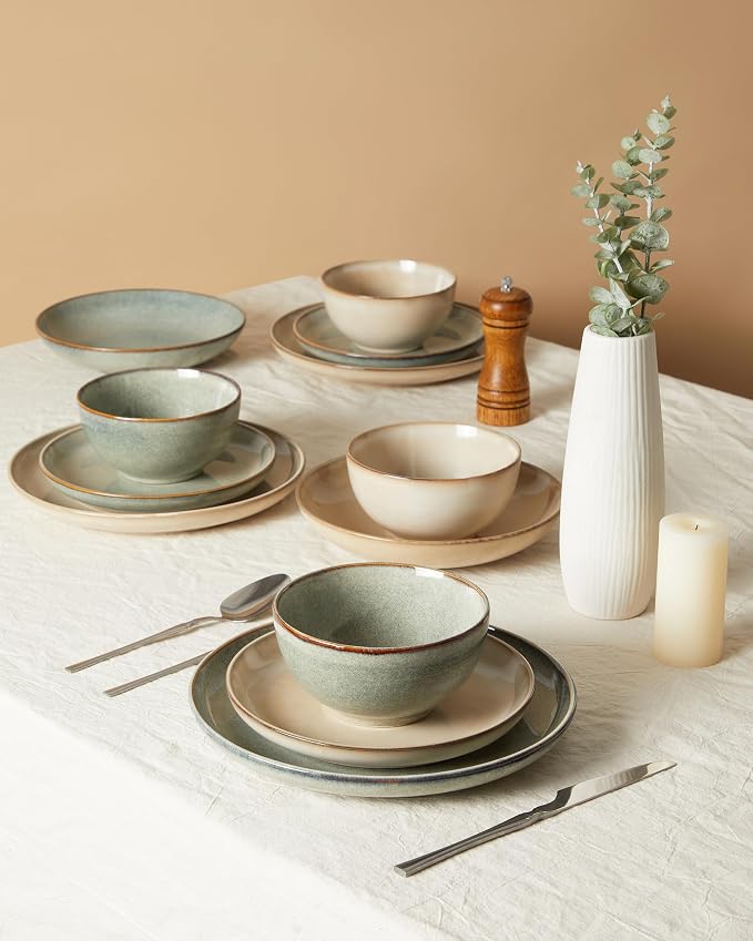 Stoneware Dinnerware Sets Service - Image 8