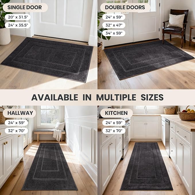 PURRUGS Dirt Trapping Door Mat 24" x 35.5", Non-Slip/Skid Machine Washable - Image 9