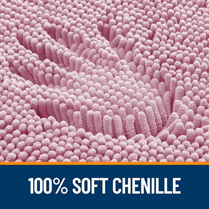 OLANLY Large Bathroom Rugs 40x24, Extra Soft Absorbent Chenille Bath Rugs - Image 3