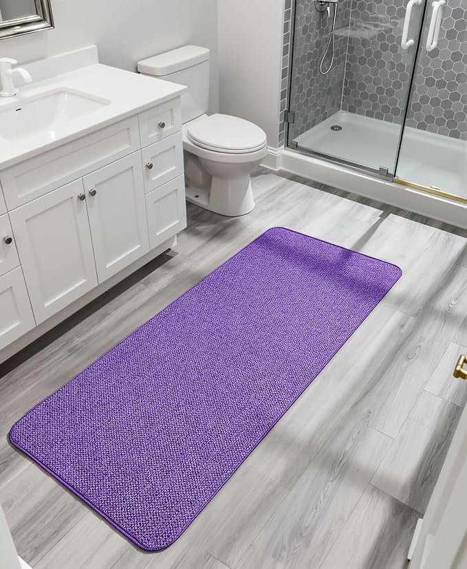 Bosap Bath Mat, Ultra Thin Bathroom Runner Rugs, Large Bath Mats - Image 7