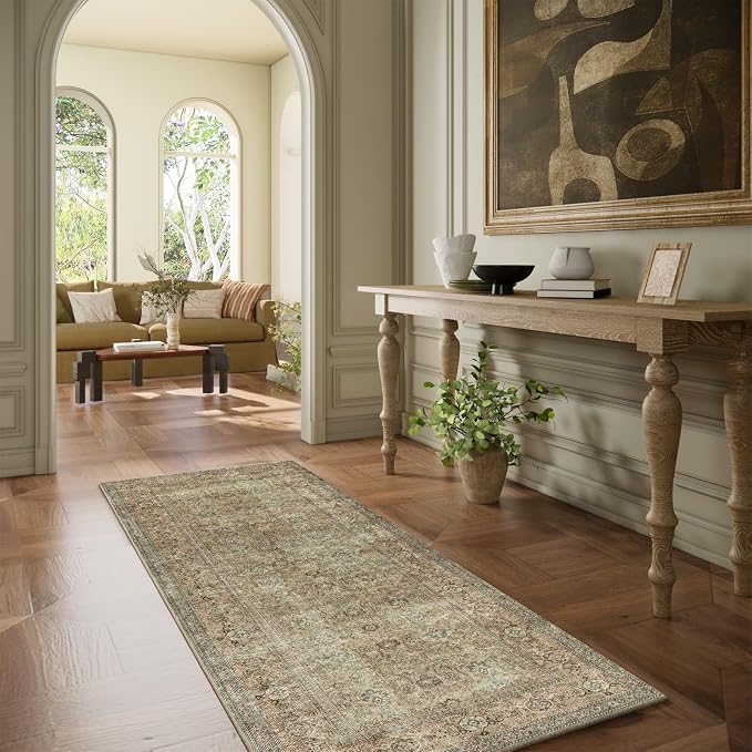 Washable Runners for Hallways Kitchen Rug: 2'x6' Runner Rugs Stain Resistant - Image 5