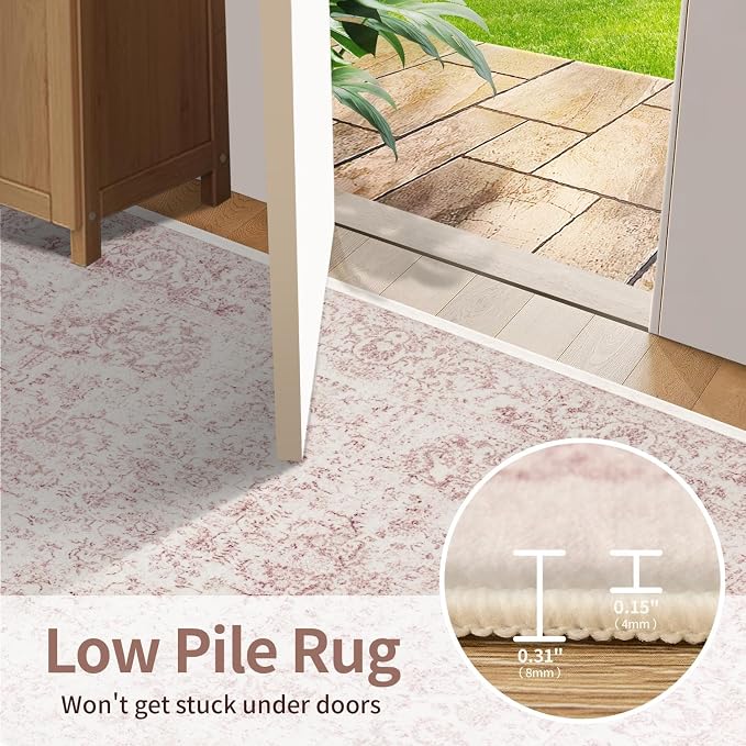 Rugxara 2x10 Washable Runner Rug, Non Slip Boho Runner Rugs - Image 6