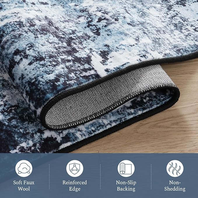 Rugflix 2x10 Runner Rug for Entryway, Kitchen Rugs Soft Non-Slip Washable - Image 7