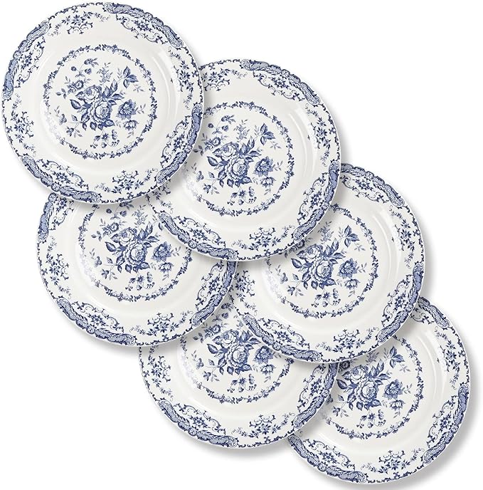 Dessert Plates Set of 6, 6 Inch Mini Ceramic Plates | HomeElves Appetizer Plates by HomeElves