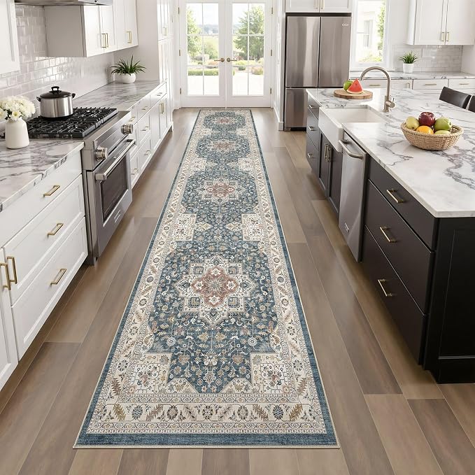 Vintage Hallway Runner Rug 2x10: Large Soft Washable Entryway - Image 6