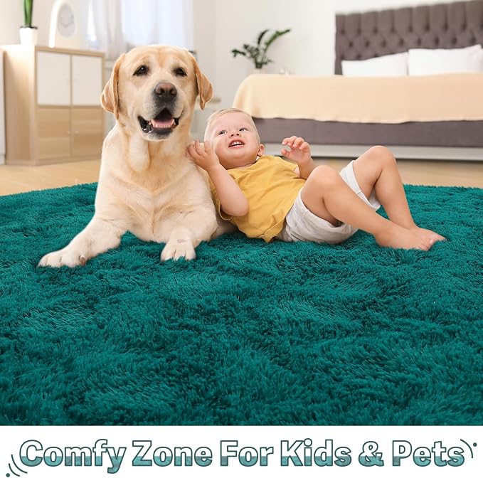 BENRON Soft Area Rugs for Living Room Bedroom Washable, Fluffy Rugs for Kids - Image 6