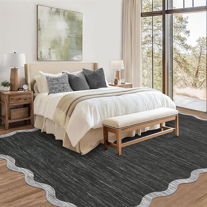GarveeHome Scalloped Large Area Rug 10x13 Rug - Image 3