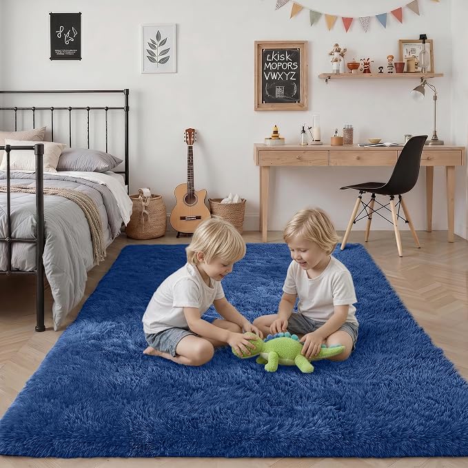 Fluffy 5x7 Area Rugs for Living Room Bedroom: Ultra Soft Shag Rug Non-Slip - Image 7