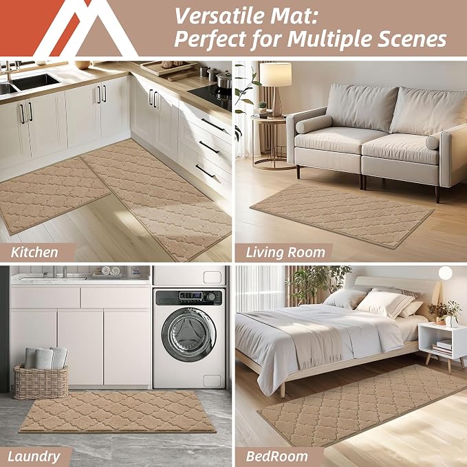 COSY HOMEER Soft Kitchen Rugs for in Front of Sink Super Absorbent Kitchen - Image 6