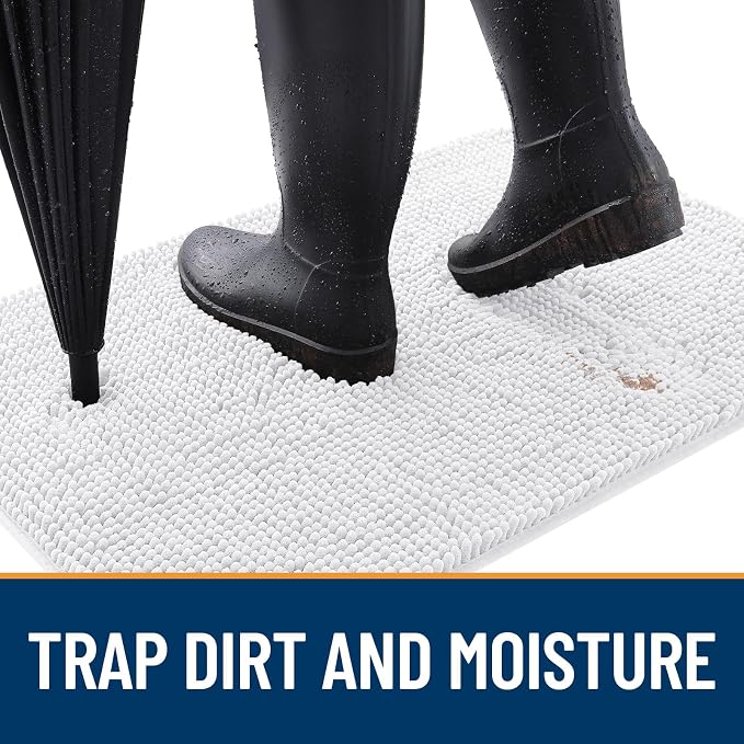 OLANLY Dog Door Mat for Muddy Paws 32x20, Absorbs Moisture and Dirt, Absorbent - Image 2