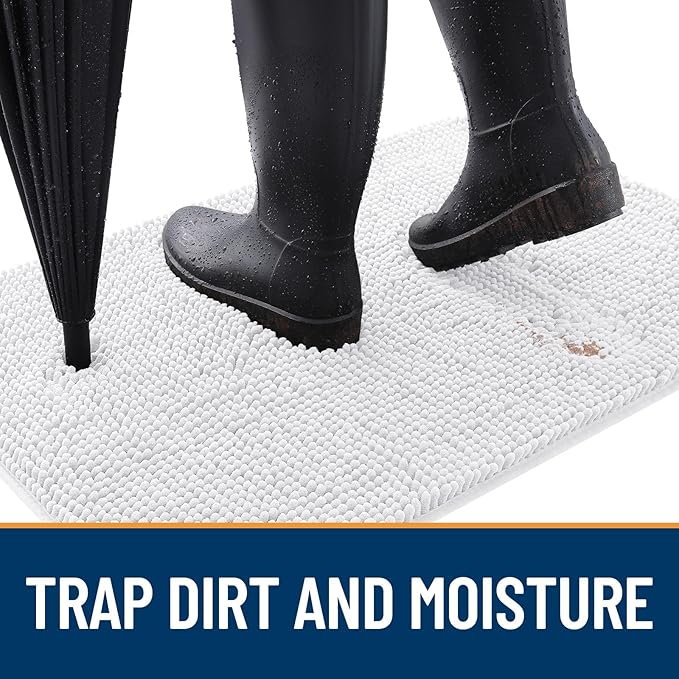 OLANLY Dog Door Mat for Muddy Paws 44x24, Absorbs Moisture and Dirt, Absorbent - Image 2