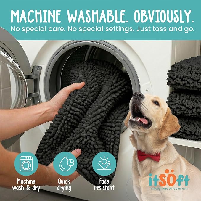 Dog Rugs for Muddy Paws 22x14 | Cleaner Mud Free Floors | Muddy Dogs Mats for - Image 5