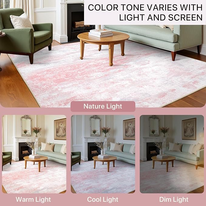 BEIMO Area Rugs 6x9 for Living Room Bedroom, Modern Abstract Machine Washable - Image 9