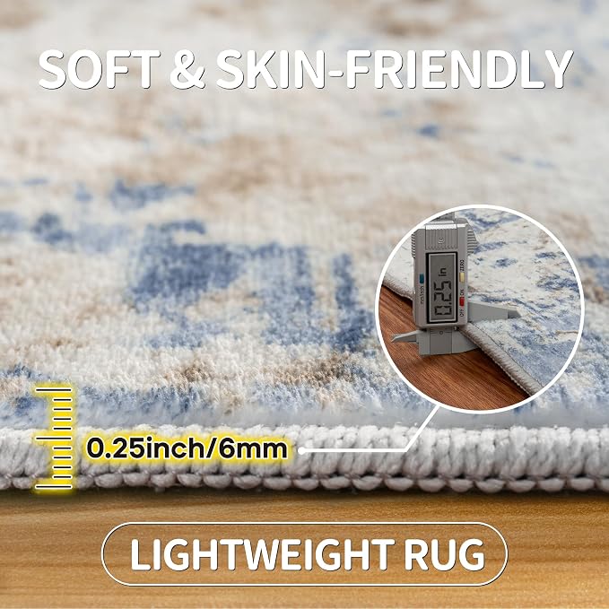5x7 Area Rugs for Living Room Rug Washable: Modern Rug for Dining Room Bedroom - Image 6