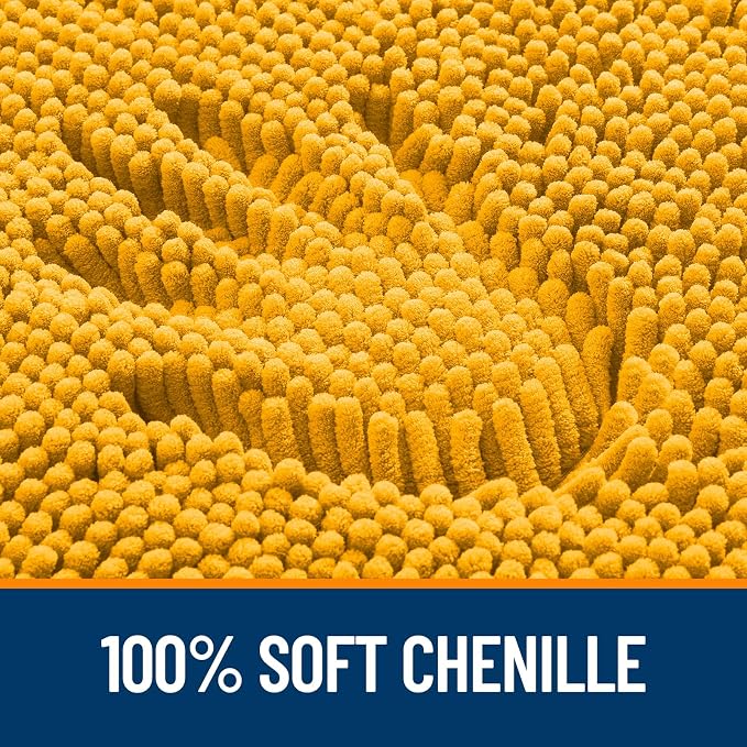 OLANLY Toilet Rugs U-Shaped 20x20, Extra Soft Absorbent Chenille Contour - Image 3