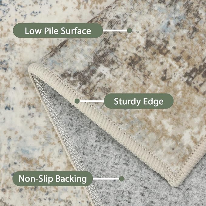 BEIMO Area Rugs 6x9 for Living Room Bedroom, Modern Abstract Machine Washable - Image 8