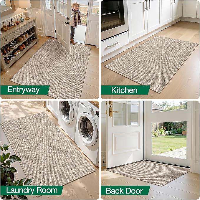 LUMI Ultra Thin Runner Rug for Hallway 2'x8', Non-Slip Entryway Rug - Image 8