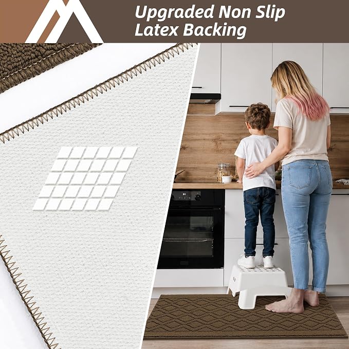 COSY HOMEER-Kitchen-Rugs-and-Mats 20"x48" Non Slip Kitchen Mats - Image 4