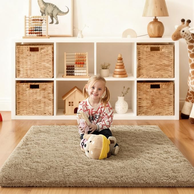 3x5 Rugs for Bedroom, Fluffy Area Rugs for Living Room, Small Fuzzy Shag Soft - Image 6