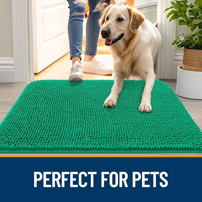 OLANLY Dog Door Mat for Muddy Paws 24x16, Absorbs Moisture and Dirt, Absorbent - Image 6