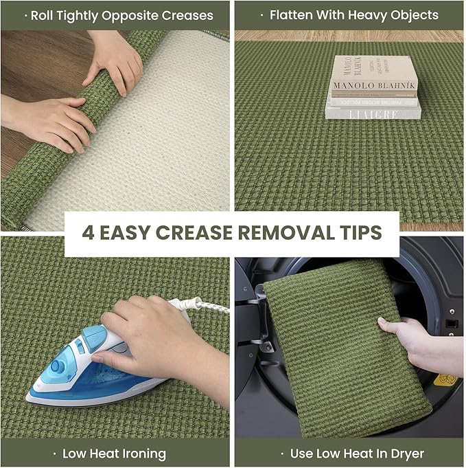 IOHOUZE Washable Exrea Long Hallway Runner Rug 3x20 Non Slip Rubber Backed - Image 6