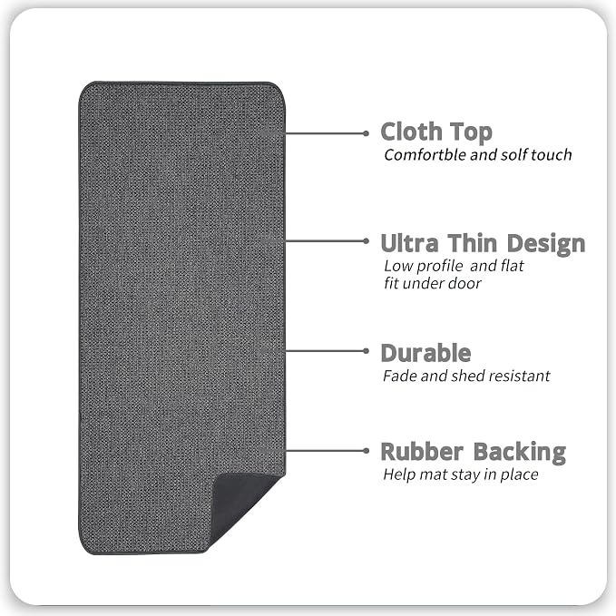 Bosap Bath Mat, Ultra Thin Bathroom Runner Rugs, Large Bath Mats - Image 2