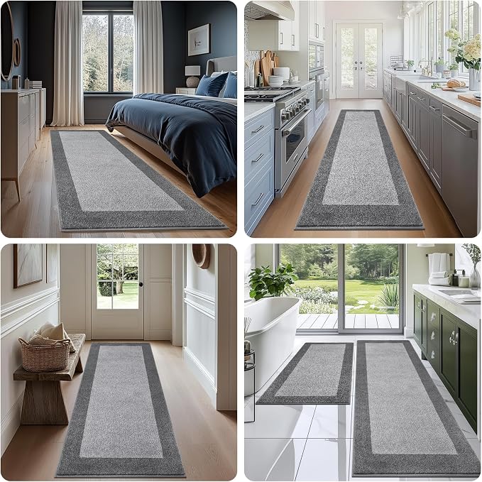 Machine Washable Kitchen Rug 32" x 84", Non Slip Kitchen Mat - Image 5