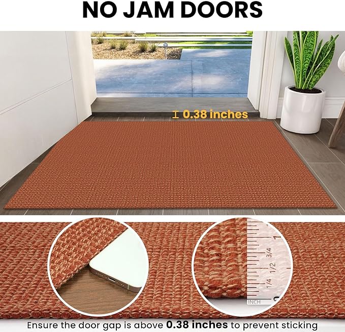 IOHOUZE Washable Runner Rug 2.6x10 Non Slip Rubber Backed Long Hallway Runner - Image 3
