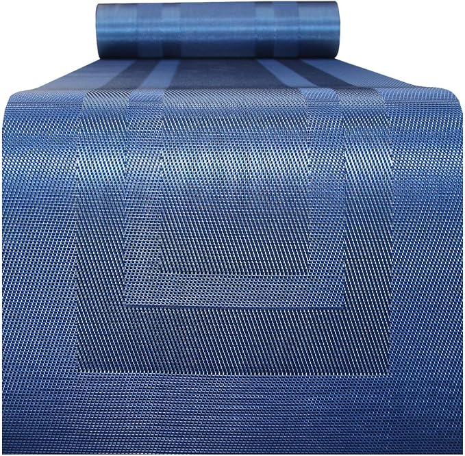 PIGCHCY Placemats with Matching Table Runner, Heat Resistant Vinyl Woven - Image 6