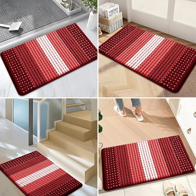 Kitinjoy Indoor Outdoor Door Mat, 47x17 Non-Slip Absorbent Dirt Trapper - Image 6