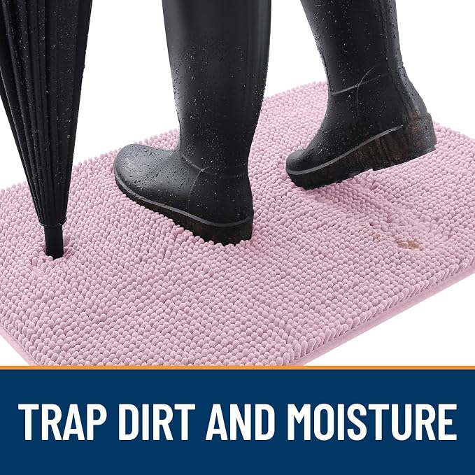 OLANLY Dog Door Mat for Muddy Paws 50x30, Absorbs Moisture and Dirt, Absorbent - Image 2