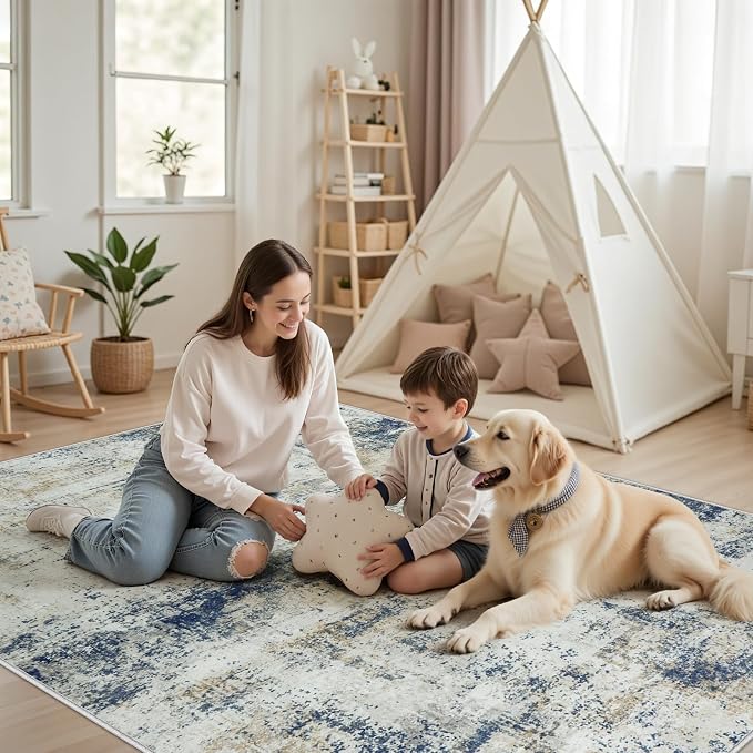 Washable Rug 6x9 Area Rugs: Soft Large Living Room Rug - Image 8