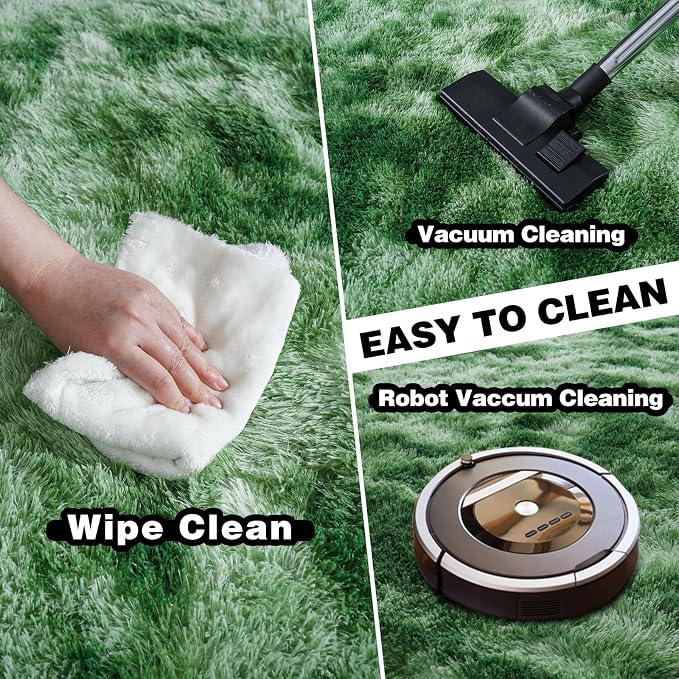 Area Rugs for Living Room 6x9, Ultra Soft Fluffy Rug for Bedroom, Modern Shaggy - Image 4