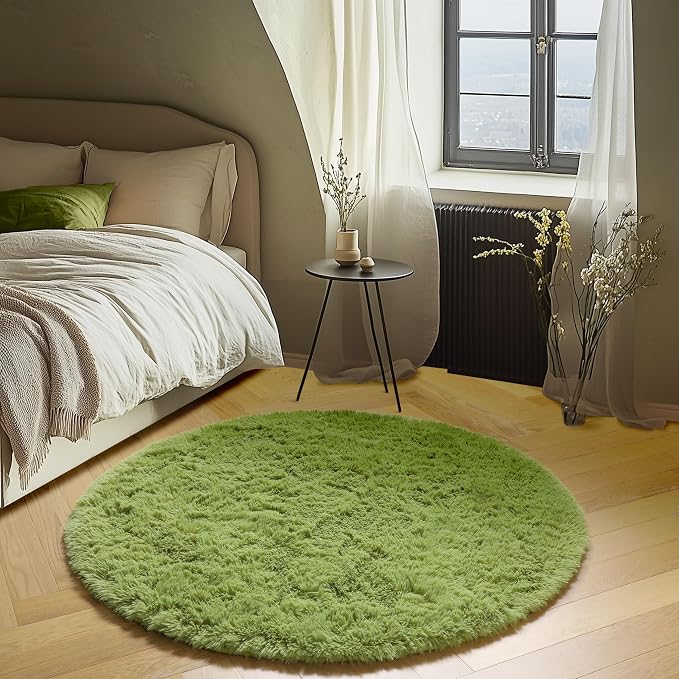 ONASAR Grass Green Round Rugs 5ft - Image 5