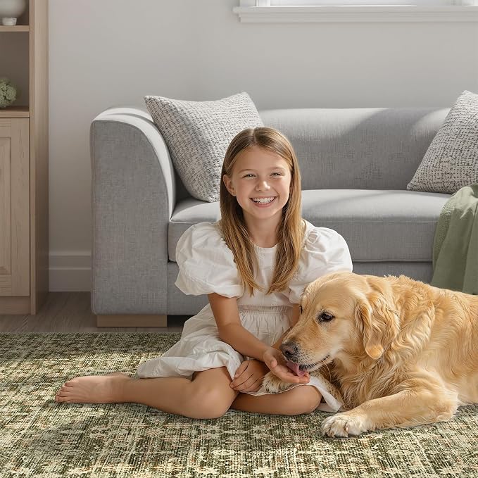DCX 4x6 Neutral Rug, Kid & Pet Friendly - Image 6