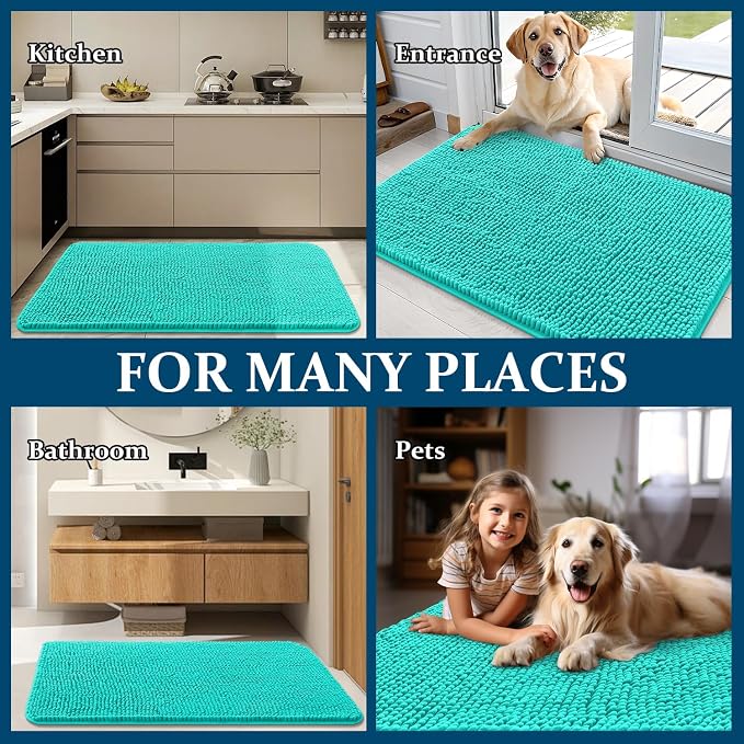 OLANLY Dog Door Mat for Muddy Paws 32x20, Absorbs Moisture and Dirt, Absorbent - Image 8