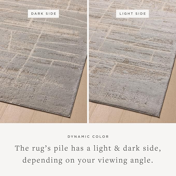Loloi Amber Lewis Monty Collection MOT-07 Natural/Mist 7'-10" x 10', .50" Pile - Image 4