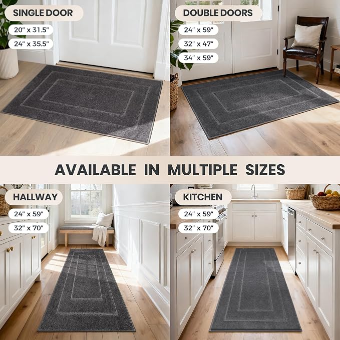 PURRUGS Dirt Trapping Door Mat 34" x 59", Non-Slip/Skid Machine Washable - Image 9