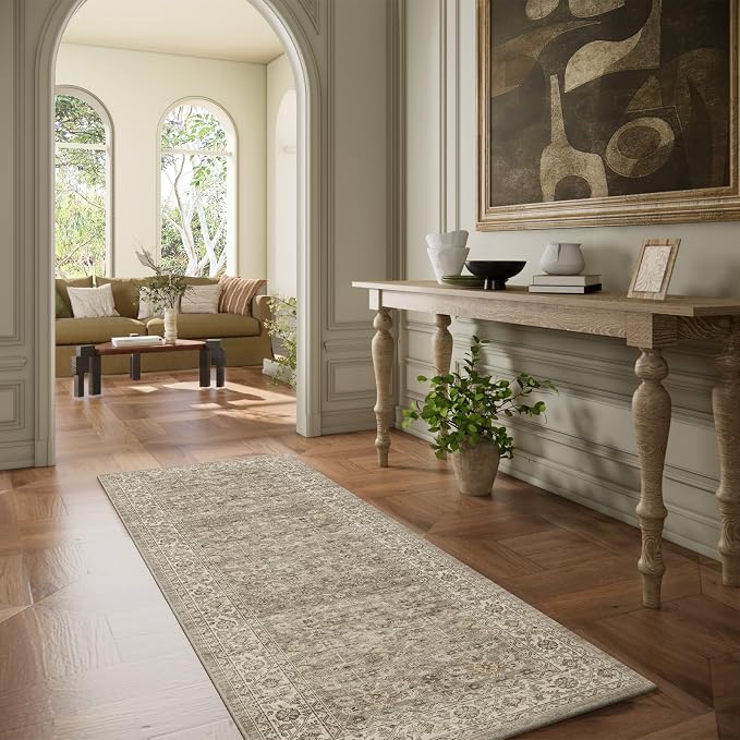Washable Kitchen Rug Runners for Hallways: 2'6"x8' Bedroom Runner Rug Non Slip - Image 6