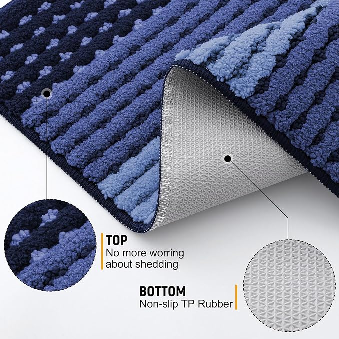 Kitinjoy Indoor Outdoor Door Mat, 71x24 Non-Slip Absorbent Dirt Trapper - Image 3