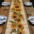 Seliem Fall Sunflowers Table Runner, Vintage Spring Summer Flower Home | by Seliem
